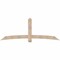 Ekena Millwork Bellingham Smooth Timber Gable Bracket, Douglas Fir, 96"W x 36"H x 5 1/2"D x 5 1/2"F, 9/12 Pitch GBW096X36X0606BEL00SDF - alternate 1
